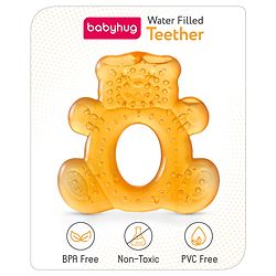 Babyhug Water Filled Teddy Shape Teether - Green
