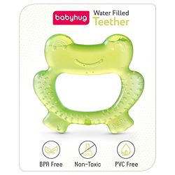 Babyhug Water Filled Frog Shape Teether -Pink