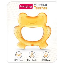 Babyhug Water Filled Frog Shape Teether -Pink