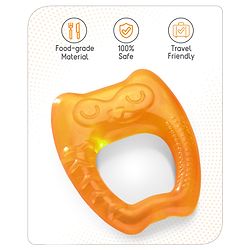 Babyhug Water Filled Owl Shape Teether -Orange