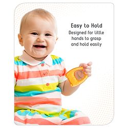 Babyhug Water Filled Owl Shape Teether -Orange