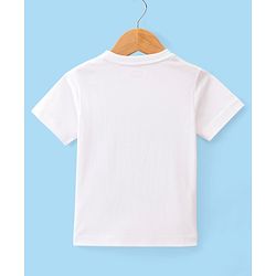 Babyhug Full Sleeves Solid Colour Party Wear Blazer with Graphic Printed T-Shirt - Peach
