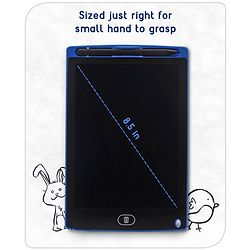 Babyhug LCD Writing Tablet - Black | High-Quality Multicolor LCD Screen | Doodling & Early Learning | Promotes Eye-Hand Coordination, Motor And Emotional Growth | BIS Certified