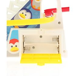 Babyhug Happy Penguin Track Playset with Music & Lights Multicolor |Racing Track With Penguins Climbing & Sliding | Encourage Active Play & Visual Tracking skill Development |Multicolor | BIS Certifed