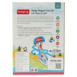 Babyhug Happy Penguin Track Playset with Music & Lights Multicolor |Racing Track With Penguins Climbing & Sliding | Encourage Active Play & Visual Tracking skill Development |Multicolor | BIS Certifed