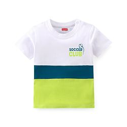 Babyhug 100% Cotton Knit Half Sleeves T-Shirt Stripes & Soccer Ball Graphics Pack Of 3 - Multicolor