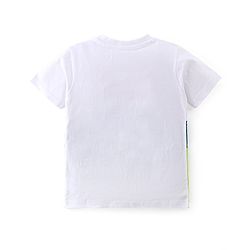 Babyhug 100% Cotton Knit Half Sleeves T-Shirt Stripes & Soccer Ball Graphics Pack Of 3 - Multicolor