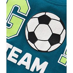 Babyhug 100% Cotton Knit Half Sleeves T-Shirt Stripes & Soccer Ball Graphics Pack Of 3 - Multicolor