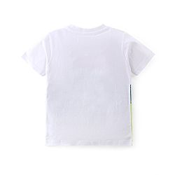 Babyhug 100% Cotton Knit Half Sleeves T-Shirt Stripes & Soccer Ball Graphics Pack Of 3 - Multicolor