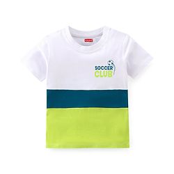 Babyhug 100% Cotton Knit Half Sleeves T-Shirt Stripes & Soccer Ball Graphics Pack Of 3 - Multicolor