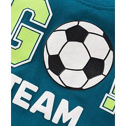 Babyhug 100% Cotton Knit Half Sleeves T-Shirt Stripes & Soccer Ball Graphics Pack Of 3 - Multicolor