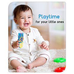 Babyhug Musical TV Remote Control Toy - Colour May Vary | Fun Sound & Light Toy for Kids | Encourages Sensory Development | Child-Safe & Non-Toxic | Ideal Gift for 3+ Months | BIS Certified