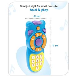 Babyhug Musical TV Remote Control Toy - Colour May Vary | Fun Sound & Light Toy for Kids | Encourages Sensory Development | Child-Safe & Non-Toxic | Ideal Gift for 3+ Months | BIS Certified