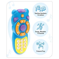 Babyhug Musical TV Remote Control Toy - Colour May Vary | Fun Sound & Light Toy for Kids | Encourages Sensory Development | Child-Safe & Non-Toxic | Ideal Gift for 3+ Months | BIS Certified