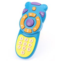 Babyhug Musical TV Remote Control Toy - Colour May Vary | Fun Sound & Light Toy for Kids | Encourages Sensory Development | Child-Safe & Non-Toxic | Ideal Gift for 3+ Months | BIS Certified