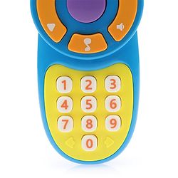 Babyhug Musical TV Remote Control Toy - Colour May Vary | Fun Sound & Light Toy for Kids | Encourages Sensory Development | Child-Safe & Non-Toxic | Ideal Gift for 3+ Months | BIS Certified