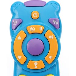Babyhug Musical TV Remote Control Toy - Colour May Vary | Fun Sound & Light Toy for Kids | Encourages Sensory Development | Child-Safe & Non-Toxic | Ideal Gift for 3+ Months | BIS Certified