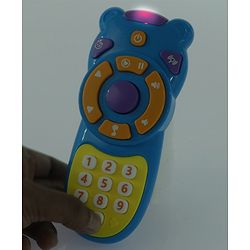 Babyhug Musical TV Remote Control Toy - Colour May Vary | Fun Sound & Light Toy for Kids | Encourages Sensory Development | Child-Safe & Non-Toxic | Ideal Gift for 3+ Months | BIS Certified
