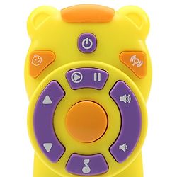 Babyhug Musical TV Remote Control Toy - Colour May Vary | Fun Sound & Light Toy for Kids | Encourages Sensory Development | Child-Safe & Non-Toxic | Ideal Gift for 3+ Months | BIS Certified
