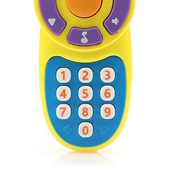 Babyhug Musical TV Remote Control Toy - Colour May Vary | Fun Sound & Light Toy for Kids | Encourages Sensory Development | Child-Safe & Non-Toxic | Ideal Gift for 3+ Months | BIS Certified