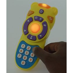 Babyhug Musical TV Remote Control Toy - Colour May Vary | Fun Sound & Light Toy for Kids | Encourages Sensory Development | Child-Safe & Non-Toxic | Ideal Gift for 3+ Months | BIS Certified