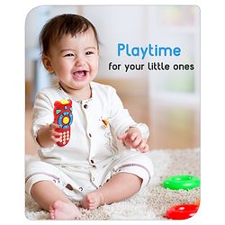 Babyhug Musical TV Remote Control Toy - Colour May Vary | Fun Sound & Light Toy for Kids | Encourages Sensory Development | Child-Safe & Non-Toxic | Ideal Gift for 3+ Months | BIS Certified