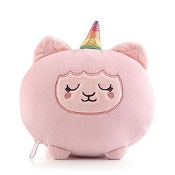 Babyhug Plush Unicorn Eye Mask with Head Rest - Pink