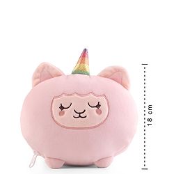 Babyhug Plush Unicorn Eye Mask with Head Rest - Pink