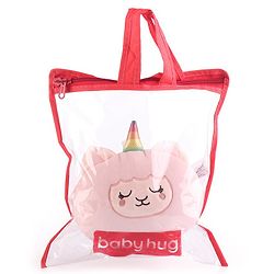 Babyhug Plush Unicorn Eye Mask with Head Rest - Pink