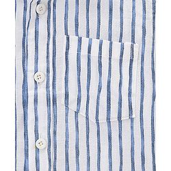 Babyhug 100% Cotton Half Sleeves Striped Shirt - White