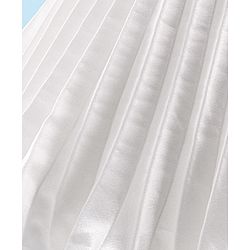 Babyhug Sleeveless Pleated Satin Party Frock with Floral Applique -  Off White