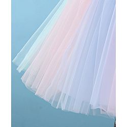 Babyhug Woven Sleeveless Sequinned Party Frock with Floral Corsage-Multicolour