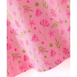 Babyhug 100% Cotton Single Jersey Knit Half Sleeves Frock Floral Print Pack Of 2 - Pink & Green