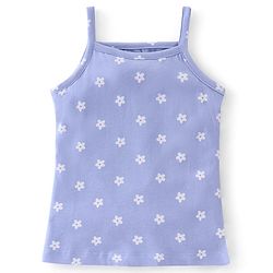 Babyhug 100% Cotton Knit Sleeveless Slips Floral Print Pack of 3 - Multicolor
