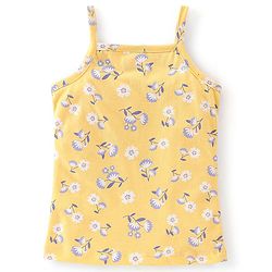 Babyhug 100% Cotton Knit Sleeveless Slips Floral Print Pack of 3 - Multicolor