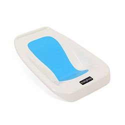 Babyhug Large Size Bath Tub With Bath Tray Animals Print - Off White Blue