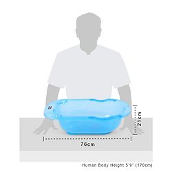 Babyhug Medium Size Bath Tub - Blue Medium (Print May Vary)