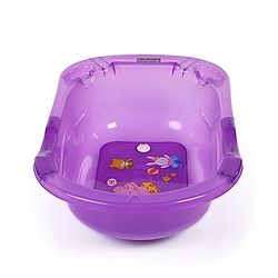 Babyhug Medium Size Bath Tub - Purple Medium (Print May Vary)