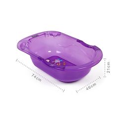 Babyhug Medium Size Bath Tub - Purple Medium (Print May Vary)