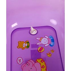Babyhug Medium Size Bath Tub - Purple Medium (Print May Vary)