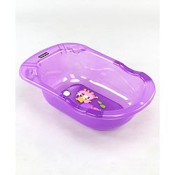 Babyhug Medium Size Bath Tub - Purple Medium (Print May Vary)