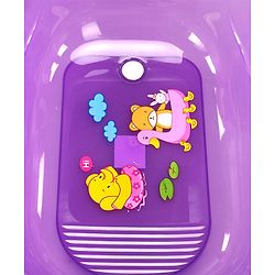 Babyhug Medium Size Bath Tub - Purple Medium (Print May Vary)