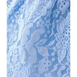 Babyhug Woven Lace Designed Shorts with Lining - Blue