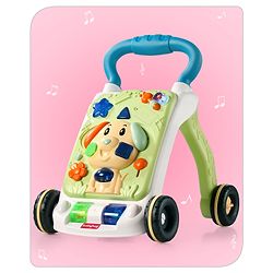 Babyhug Premium Puppy Push Walker for Kids- Green| Activity Walker with Music & Light for Toddlers| Sit to Stand Multi Activity Walker| Interactive Learning Toy for 9 Months to 3 Year Kids| BIS Certified