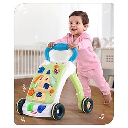 Babyhug Premium Puppy Push Walker for Kids- Green| Activity Walker with Music & Light for Toddlers| Sit to Stand Multi Activity Walker| Interactive Learning Toy for 9 Months to 3 Year Kids| BIS Certified