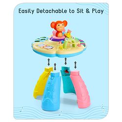 Babyhug Premium Musical Activity Table| Multi Activity Play Table for 1 Year+ Toddlers| Early Learning & Educational Toy with Shapes, Numbers, Colors & Sound| Best Birthday Gift| BIS Certified