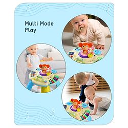 Babyhug Premium Musical Activity Table| Multi Activity Play Table for 1 Year+ Toddlers| Early Learning & Educational Toy with Shapes, Numbers, Colors & Sound| Best Birthday Gift| BIS Certified