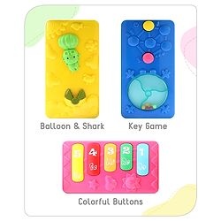 Babyhug Premium Colorful Learning Pyramid with Interactive Play for Babies| Multi Activity Musical Toy with Light, Animal Sound for Toddlers| Fun Educational Toy for 0 to 24 Months Baby| BIS Certified