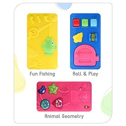 Babyhug Premium Colorful Learning Pyramid with Interactive Play for Babies| Multi Activity Musical Toy with Light, Animal Sound for Toddlers| Fun Educational Toy for 0 to 24 Months Baby| BIS Certified