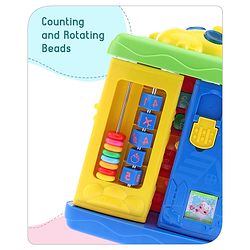 Babyhug Premium Colorful Learning Pyramid with Interactive Play for Babies| Multi Activity Musical Toy with Light, Animal Sound for Toddlers| Fun Educational Toy for 0 to 24 Months Baby| BIS Certified